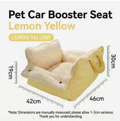Dopamine-Styled Dog Travel Car Seat - Vibrant Macaron Safety Sofa for Dogs & Cats