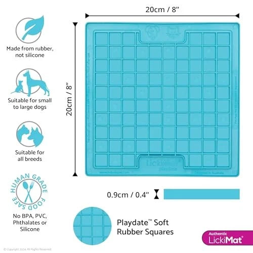 LickiMat Dog Slow Feeder Lick Mat - Silicone-free and Freezer-friendly