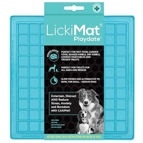 LickiMat Dog Slow Feeder Lick Mat - Silicone-free and Freezer-friendly