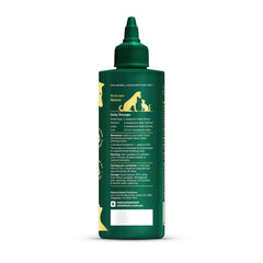 NAS Omega 3 6 & 9 Oil for Dogs & Cats 200ml product packaging back view with dosage instructions.