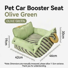Dopamine-Styled Dog Travel Car Seat - Vibrant Macaron Safety Sofa for Dogs & Cats