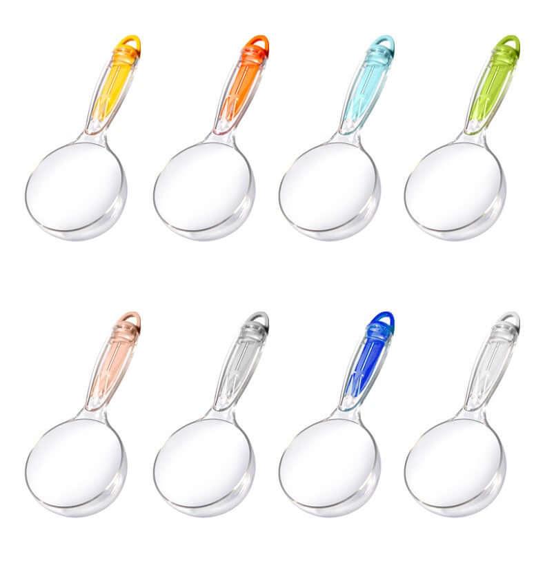Petroom 3-in-1  Multi-functional Pet Food Scoop with colorful handles in various shades