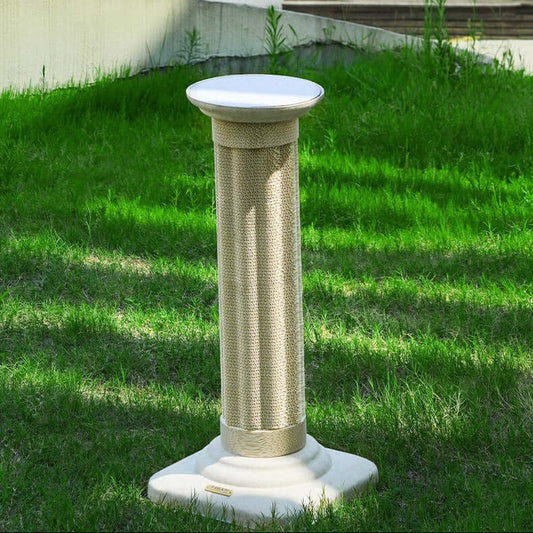 Roman Column Aesthetic Corrugated Cat Scratching Post – Stylish cat scratchers for Indoor Cats