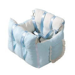 Sky Blue Dog Travel Car Seat - Safety Sofa for Dogs & Cats Under 10kg
