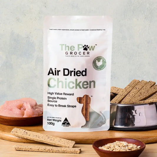 THE PAW GROCER Air-Dried Chicken Dog Training Straps 100g