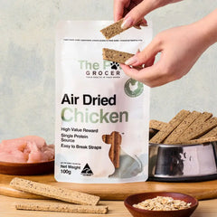 THE PAW GROCER Air-Dried Chicken Dog Training Straps 100g