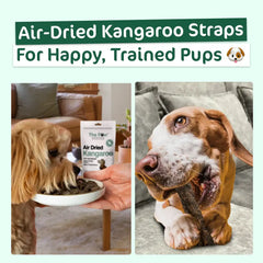THE PAW GROCER Air-Dried Kangaroo Dog Training Straps 100g
