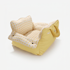 Dopamine-Styled Dog Travel Car Seat - Vibrant Macaron Safety Sofa for Dogs & Cats
