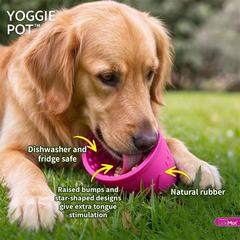 LickiMat Yoggie Pot Slow Feeder Bowl for Dogs
