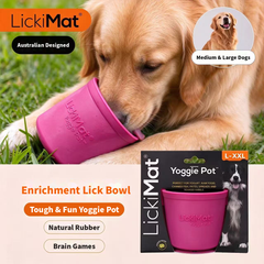 LickiMat Yoggie Pot Slow Feeder Bowl for Dogs